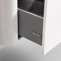 Тумба с раковиной Black&White Universe U925.800 80 925800 подвесная Milk white — фото 4, Мебель для ванной