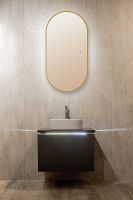 Товар: Зеркало Silver Mirrors Viva 55 LED-00002690 с подсветкой Золото с бесконтактным выключателем и диммером - фото 4 Зеркало Silver Mirrors Viva 55 LED-00002690 с подсветкой Золото с бесконтактным выключателем и диммером — фото 4, Зеркала в ванную комнату