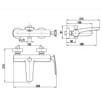 Товар: Смеситель для ванны Rav Slezak Tigris Белый Хром арт-TG154.5BC - фото 2 Смеситель для ванны Rav Slezak Tigris Белый Хром арт-TG154.5BC — фото 2, Смеситель для ванны
