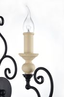 Настенный светильник Maytoni House Karina H631-WL-01-B Черный Белый — фото 3, Светильники