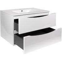 Тумба с раковиной Bond Cube 80 подвесная Белая матовая арт-T01805-S05W — фото 4, Тумбы с раковиной