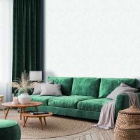 Обои Yasham Echo S-21555-1 Винил на флизелине (1,06*10,05) Белый, Штукатурка — фото 3, Обои для стен