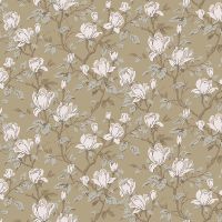 Обои Milassa Status IV MR1 005/1 Флизелин (1*10,05) Коричневый, Цветы — фото 1, Обои для стен