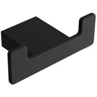 Двойной крючок Excellent Riko DOEX.1602BL Черный — фото 1, Крючки для полотенец