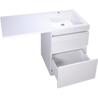 Товар: Тумба под раковину Style Line Даллас 120 Люкс Plus подвесная Белая - фото 4 Тумба под раковину Style Line Даллас 120 Люкс Plus подвесная Белая — фото 4, Мебель для ванной