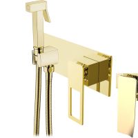 Гигиенический душ со смесителем Boheme Q 147-GG.2 Золото — фото 1, Душевое оборудование. Душевая программа