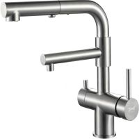 Смеситель для кухни ZorG Inox SZR-3216 Нержавеющая сталь — фото 1, Смесители