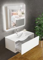 Товар: Тумба с раковиной SanVit Бруно-1 90 kbruno190 в цвете Ral подвесная Белый глянец - фото 2 Тумба с раковиной SanVit Бруно-1 90 kbruno190 в цвете Ral подвесная Белый глянец — фото 2, Тумбы с раковиной