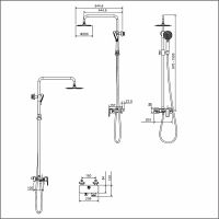 Товар: Душевая система Excellent Rain Altar AREX.SY.781BL Черный матовый - фото 9 Душевая система Excellent Rain Altar AREX.SY.781BL Черный матовый — фото 9, Душевое оборудование. Душевая программа