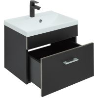 Товар: Тумба под раковину Aquanet Верона 50 272430 подвесная Черная матовая - фото 2 Тумба под раковину Aquanet Верона 50 272430 подвесная Черная матовая — фото 2, Тумбы под раковину