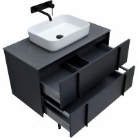 Тумба под раковину Allen Brau Reality 90 1.32006.AM подвесная Антрацит матовый — фото 30, Тумбы под раковину