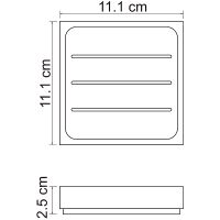 Товар: Мыльница WasserKRAFT Leine K-3829 Белая матовая - фото 4 Мыльница WasserKRAFT Leine K-3829 Белая матовая — фото 4, Мыльницы