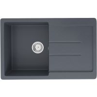 Кухонная мойка Ulgran Classic U-507-343 Антрацит — фото 1, Кухонные мойки