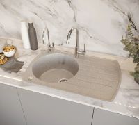 Товар: Кухонная мойка Domaci Бьелла DMC-23 GWS-23-310 Серая - фото 2 Кухонная мойка Domaci Бьелла DMC-23 GWS-23-310 Серая — фото 2, Кухонные мойки