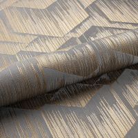 Обои Fipar Platino R 23703 Винил на флизелине (1,06*10,05) Серый/Серебряный/Бронзовый, Геометрия — фото 2, Обои для стен