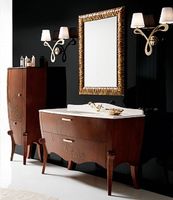 Зеркало Cezares Cavalli 120 Noce Foglia oro арт-CAVALLI 1200x30x750 — фото 4, Зеркала в ванную комнату