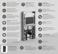Инсталляция WasserKRAFT Naab 86TLT.040.SE.WH для унитаза Белая — фото 10, Инсталляции для унитазов