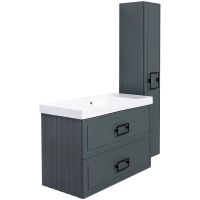 Товар: Тумба под раковину La Fenice Cubo 100 FNC-01-CUB-G-100-2 подвесная Серая матовая - фото 7 Тумба под раковину La Fenice Cubo 100 FNC-01-CUB-G-100-2 подвесная Серая матовая — фото 7, Мебель для ванной