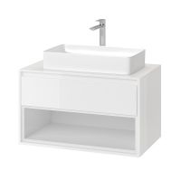 Тумба под раковину Excellent Tuto 80 MLEX.0102.800.WHWH подвесная Белый — фото 2, Мебель для ванной