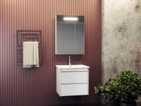 Товар: Зеркальный шкаф Opadiris Фреш 60 Z0000010395 с подсветкой Белый - фото 4 Зеркальный шкаф Opadiris Фреш 60 Z0000010395 с подсветкой Белый — фото 4, Мебель для ванной