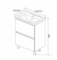 Товар: Тумба под раковину 1MarKa Aris 70 У76054 Белая глянцевая - фото 6 Тумба под раковину 1MarKa Aris 70 У76054 Белая глянцевая — фото 6, Тумбы под раковину