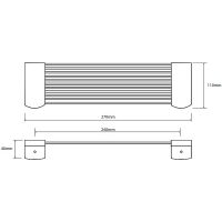 Товар: Металлическая полка Bemeta Cytro 146102272 Хром - фото 3 Металлическая полка Bemeta Cytro 146102272 Хром — фото 3, Полки для ванной и душа