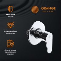 Смеситель для душа Orange Otto M22-400cr Хром — фото 7, Смеситель для душа