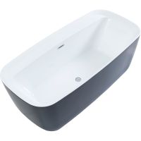 Акриловая ванна Aquanet Family Fine 95778-GW-MB 170x78 292985 Черная матовая без гидромассажа — фото 1, Акриловые ванны