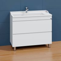 Тумба под раковину СанТа Марс 100 700298 Белый — фото 2, Тумбы под раковину