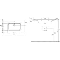 Тумба под раковину Aquanet Алвита New 80 277517 подвесная Дуб Веллингтон — фото 6, Тумбы под раковину