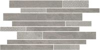 Керамический декор Kerama Marazzi Ламелла серый мозаичный SBM010\SG4584 25х50,2 см — фото 1, Керамогранит