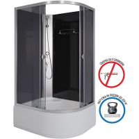 Товар: Душевая кабина Niagara Eco 110x80 R E110/80/40L/TN/BK без гидромассажа - фото 2 Душевая кабина Niagara Eco 110x80 R E110/80/40L/TN/BK без гидромассажа — фото 2, Душевые кабины