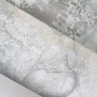 Обои Solo Disco E202007 Винил на флизелине (1,06*10) Серый/Серебряный/Бирюзовый, Мрамор — фото 3, Обои для стен