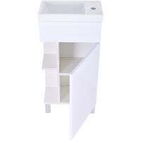 Товар: Тумба с раковиной Orange Мини 40 R Mini2-40TUW+Ra Белый - фото 4 Тумба с раковиной Orange Мини 40 R Mini2-40TUW+Ra Белый — фото 4, Мебель для ванной