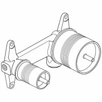Скрытая часть для смесителя Ideal Standard Built-in A5948NU Бронза — фото 2, Комплектующие для душевого оборудования