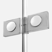 Душевой уголок New Trendy Avexa Chrome 80х80 R EXK-1458 профиль Хром стекло прозрачное — фото 7, Душевые уголки