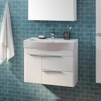 Тумба под раковину Aquaton Беверли 65 1A235301BV010 подвесная Белый глянец — фото 8, Тумбы под раковину