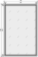 Зеркало Boheme Armadi Art Monaco 70 566-RG с подсветкой Бордо Золото — фото 5, Мебель для ванной