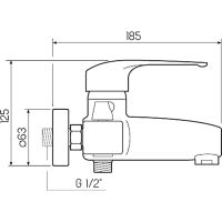 Товар: Смеситель для ванны Ростовская Мануфактура Сантехники SL50-009E Хром - фото 6 Смеситель для ванны Ростовская Мануфактура Сантехники SL50-009E Хром — фото 6, Смесители