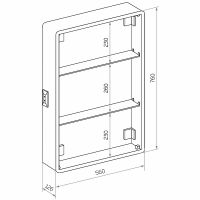 Товар: Зеркальный шкаф Континент Elliott LED 60 R МВК018 с подсветкой Белый - фото 15 Зеркальный шкаф Континент Elliott LED 60 R МВК018 с подсветкой Белый — фото 15, Зеркальные шкафы в ванную