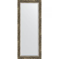 Зеркало Evoform Exclusive 143х58 BY 3538 с фацетом в багетной раме - Старое дерево с плетением 70 мм — фото 1, Мебель для ванной