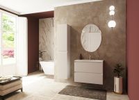 Шкаф пенал Эстет Malta 35 L ФР-00007061 подвесной Белый — фото 4, Пеналы для ванной комнаты