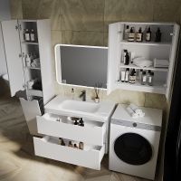 Товар: Тумба под раковину Style Line Марелла 90 Люкс Plus СС-00002413 подвесная Белый матовый антискрейтч - фото 5 Тумба под раковину Style Line Марелла 90 Люкс Plus СС-00002413 подвесная Белый матовый антискрейтч — фото 5, Мебель для ванной