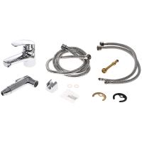 Смеситель для раковины Orange OneLife P01-022cr с гигиеническим душем Хром — фото 4, Смесители для раковины