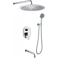 Душевая система Berges Ventas 3R 073007 Хром сильвер — фото 1, Встраиваемые душевые комплекты