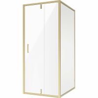 Душевой уголок Niagara Nova 90х100 NG-43-9AG-A100G профиль Холодное золото стекло прозрачное — фото 1, Душевые уголки