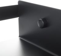 Товар: Металлическая полка Fixsen Hotel FX-31003G Черная - фото 2 Металлическая полка Fixsen Hotel FX-31003G Черная — фото 2, Полки для ванной и душа