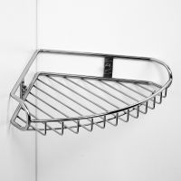 Полка корзина WasserKRAFT K-1211 угловая Хром — фото 2, Полки для ванной и душа
