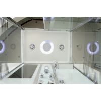 Товар: Душевая кабина Black&White Galaxy 5509120 с гидромассажем профиль Серебристый хром задняя стенка Белая - фото 2 Душевая кабина Black&White Galaxy 5509120 с гидромассажем профиль Серебристый хром задняя стенка Белая — фото 2, Душевые кабины