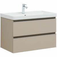 Тумба под раковину Aquanet Вега 80 329585 подвесная Бежевая — фото 1, Мебель для ванной